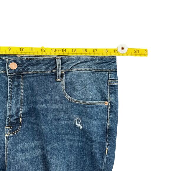 Old‎ Navy Rockstar Blue Distressed Medium Wash Jeans Womens Size 18 Regular - Picture 5 of 7